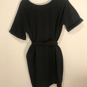 Scoop neck mini dress